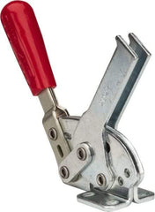 De-Sta-Co - 840 Lb Holding Capacity, Horizontal Handle, Manual Hold Down Toggle Clamp - 70° Handle Movement, 68° Bar Opening, U-Bar, Flanged Base, Electro-Plated Zinc, Carbon Steel - Apex Tool & Supply