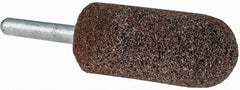 Grier Abrasives - 7/8 x 2" Head Diam x Thickness, A11, Pointed Tree, Aluminum Oxide Mounted Point - Apex Tool & Supply