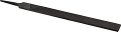 Value Collection - 10" Long, Second Cut, Hand American-Pattern File - Double Cut, 1/4" Overall Thickness, Tang - Apex Tool & Supply