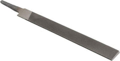 Value Collection - 6" Long, Second Cut, Knife American-Pattern File - Double Cut, 5/32" Overall Thickness, Tang - Apex Tool & Supply