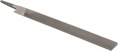 Value Collection - 10" Long, Second Cut, Knife American-Pattern File - Double Cut, 1/4" Overall Thickness, Tang - Apex Tool & Supply