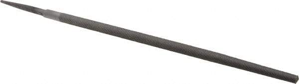 Value Collection - 12" Long, Second Cut, Round American-Pattern File - Double Cut, Tang - Apex Tool & Supply
