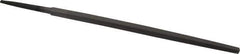 Value Collection - 6" Long, Second Cut, Square American-Pattern File - Double Cut, 7/32" Overall Thickness, Tang - Apex Tool & Supply