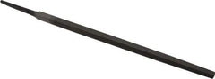 Value Collection - 8" Long, Second Cut, Square American-Pattern File - Double Cut, 5/16" Overall Thickness, Tang - Apex Tool & Supply