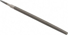 Value Collection - 8" Long, Smooth Cut, Square American-Pattern File - Double Cut, 5/16" Overall Thickness, Tang - Apex Tool & Supply