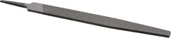 Value Collection - 8" Long, Bastard Cut, Warding American-Pattern File - Double Cut, 3/32" Overall Thickness, Tang - Apex Tool & Supply