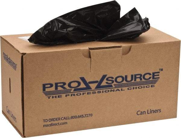 PRO-SOURCE - 0.9 mil Thick, Heavy-Duty Trash Bags - 32-1/2" Wide x 40" High, Black - Apex Tool & Supply