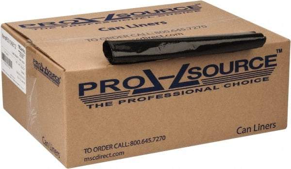 PRO-SOURCE - 1.5 mil Thick, Heavy-Duty Trash Bags - 43" Wide x 47" High, Black - Apex Tool & Supply