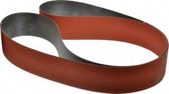 3M - 2-1/2" Wide x 72" OAL, 80 Grit, Ceramic Abrasive Belt - Ceramic, Medium, Coated, YF Weighted Cloth Backing, Wet/Dry, Series 777F - Apex Tool & Supply