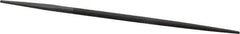 Grobet - 6" Standard Precision Swiss Pattern Round File - Double Cut, 1/4" Width Diam, With Tang - Apex Tool & Supply