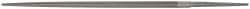 Grobet - 8" Standard Precision Swiss Pattern Round File - Double Cut, 5/16" Width Diam, With Tang - Apex Tool & Supply