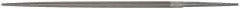 Grobet - 8" Standard Precision Swiss Pattern Round File - Double Cut, 5/16" Width Diam, With Tang - Apex Tool & Supply