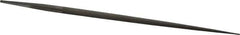 Grobet - 8" Standard Precision Swiss Pattern Round File - Double Cut, 5/16" Width Diam, With Tang - Apex Tool & Supply