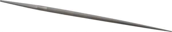 Grobet - 8" Standard Precision Swiss Pattern Round File - Double Cut, 5/16" Width Diam, With Tang - Apex Tool & Supply