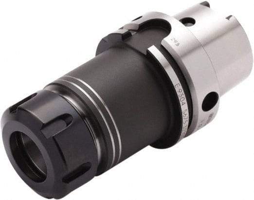 Seco - 0.039" to 0.63" Capacity, 3.937" Projection, HSK100A Hollow Taper, ER25 Collet Chuck - 5.906" OAL - Exact Industrial Supply