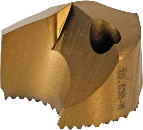 Seco - Series SD100, 20.64mm Diam 140° Replaceable Drill Tip - Carbide, TiAlN Finish, Through Coolant - Apex Tool & Supply