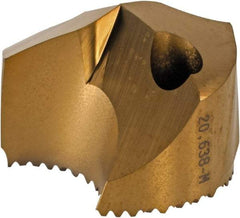 Seco - Series SD100, 20.64mm Diam 140° Replaceable Drill Tip - Carbide, TiAlN Finish, Through Coolant - Apex Tool & Supply