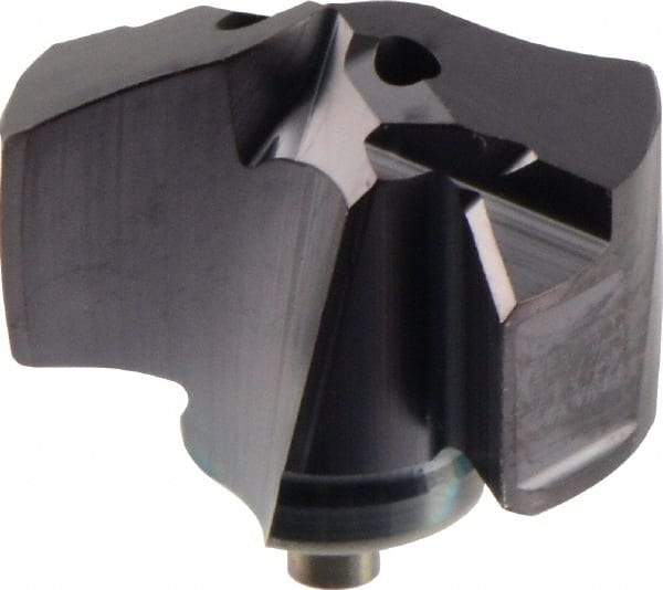 Seco - Series SD400, 17mm Diam 140° Replaceable Drill Tip - Carbide, Uncoated, Through Coolant - Apex Tool & Supply