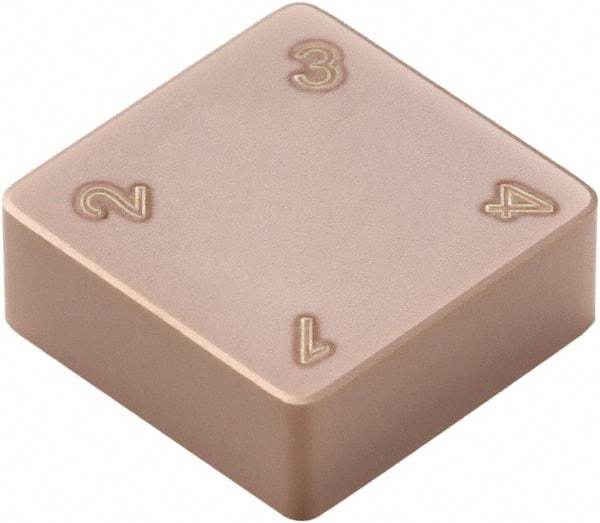 Seco - SNMN322 Grade CBN400C PCBN Turning Insert - 90° Square, 3/8" Inscr Circle, 1/8" Thick, 1/32" Corner Radius - Apex Tool & Supply