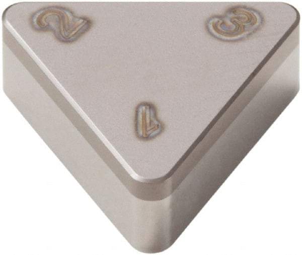 Seco - TNGN223 Grade CBN150 PCBN Turning Insert - Uncoated, 60° Triangle, 1/4" Inscr Circle, 1/8" Thick, 3/64" Corner Radius - Apex Tool & Supply