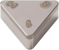 Seco - TNGN223 Grade CBN150 PCBN Turning Insert - Uncoated, 60° Triangle, 1/4" Inscr Circle, 1/8" Thick, 3/64" Corner Radius - Apex Tool & Supply