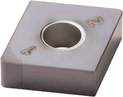 Seco - CNGA433 WZ Grade CBN060K PCBN Turning Insert - TiSiAlN Finish, 80° Diamond, 1/2" Inscr Circle, 3/16" Thick, 3/64" Corner Radius - Apex Tool & Supply