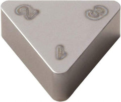 Seco - TNGN33 Grade CBN200 CBN Milling Insert - Uncoated, 3/16" Thick, 3/8" Inscribed Circle - Apex Tool & Supply