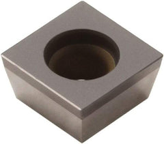 Seco - SCGW21.52 Grade CBN200 PCBN Turning Insert - Uncoated, 90° Square, 1/4" Inscr Circle, 3/32" Thick, 1/32" Corner Radius - Apex Tool & Supply