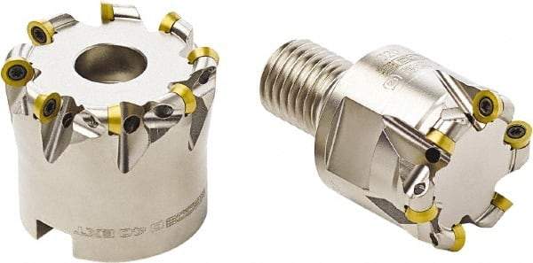 Seco - 16mm Cutting Diam, 3mm Max Depth of Cut, Modular Connection Indexable Copy End Mill - 3 Inserts, RDH.. 06T1 Insert, R217.29 Toolholder - Apex Tool & Supply