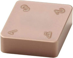 Seco - CNMN322 Grade CBN400C PCBN Turning Insert - TiSiN Finish, 80° Diamond, 3/8" Inscr Circle, 1/8" Thick, 1/32" Corner Radius - Apex Tool & Supply