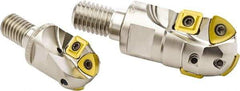 Seco - 24.99mm Cut Diam, 26.01mm Max Depth of Cut, Indexable Ball Nose End Mill - 45.01mm Head Length, M12 Modular Connection, R218.19 Toolholder, 218.19 125, SPMX 0903 Insert - Apex Tool & Supply
