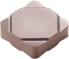 Seco - SNGF322 Grade CBN400C PCBN Turning Insert - TiSiN Finish, 90° Square, 3/8" Inscr Circle, 1/8" Thick, 1/32" Corner Radius - Apex Tool & Supply
