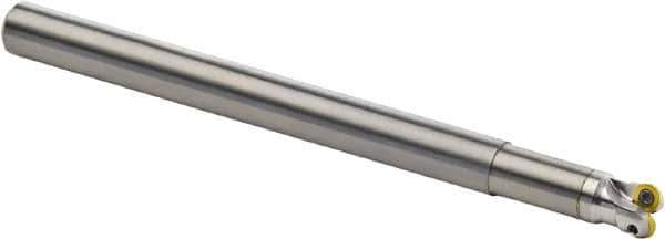 Seco - 10mm Cutting Diam, 10mm Shank Diam, 2.5mm Max Depth of Cut, Straight Shank Indexable Copy End Mill - 2 Inserts, RDH.. 0501 Insert, R217.29 Toolholder, Carbide - Apex Tool & Supply