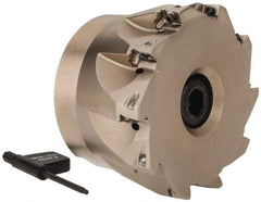 Seco - 10 Inserts, 3" Cut Diam, 1" Arbor Diam, 0.354" Max Depth of Cut, Indexable Square-Shoulder Face Mill - 0° Lead Angle, 1.969" High, XO.X 10T3.. Insert Compatibility, Through Coolant, Series Turbo 10 - Apex Tool & Supply