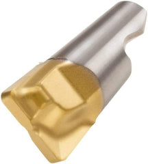 Seco - MM12 MD05 Grade F30M Carbide End Milling Tip Insert - 2 Flutes, 0.472" Cutting Diam, 0.335" Depth of Cut, 0.402" Extension, 0.039" Cnr Rad - Apex Tool & Supply