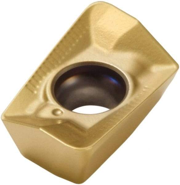 Seco - XOMX090324 ME06 Grade F40M Carbide Milling Insert - TiAlN/TiN Finish, 0.126" Thick, 3/32" Corner Radius - Apex Tool & Supply