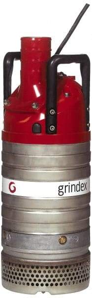 Grindex - 4-2/5 hp, 460 Amp Rating, 460 Volts, Nonautomatic Operation, Dewatering Pump - 3 Phase, Aluminum Housing - Apex Tool & Supply