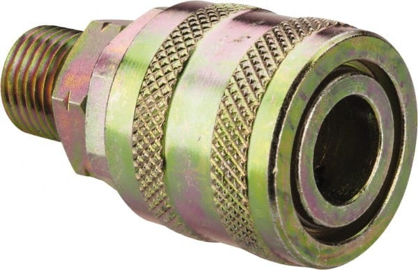 Value Collection - 5 Piece 1/4" Body 1/4 NPT 215 psi Zinc ARO Pneumatic Coupling Plug Set - Apex Tool & Supply