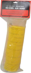 Value Collection - 1/4" ID Thumb Lever Air Gun - 25' Long Nylon Hose, 1/4" Inlet, NPT Thread, 200 Max psi - Apex Tool & Supply