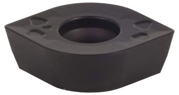 Kennametal - SDPT43 GB2 Grade KCK15 Carbide Milling Insert - TiN/TiCN/Al2O3 Finish, 3/16" Thick, 1/2" Inscribed Circle, 0.8mm Corner Radius - Apex Tool & Supply