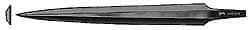 Grobet - 6" Swiss Pattern Barrette File - 23/32" Width Diam x 5/32" Thick - Apex Tool & Supply
