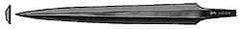 Grobet - 6" Swiss Pattern Barrette File - 23/32" Width Diam x 5/32" Thick - Apex Tool & Supply