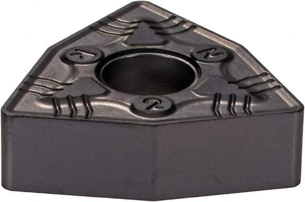 Iscar - WNMG432 NR Grade IC907 Carbide Turning Insert - TiAlN/TiN Finish, 80° Trigon, 1/2" Inscr Circle, 3/16" Thick, 1/32" Corner Radius - Apex Tool & Supply