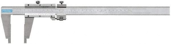 Fowler - 0 to 60" Stainless Steel Vernier Caliper - 0.02mm Graduation, 7-1/2" Jaw Depth, 0.005" Accuracy, Includes Inside Diameter, Outside Diameter - Apex Tool & Supply