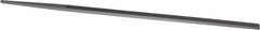 Grobet - 6" Standard Precision Swiss Pattern Narrow Pillar File - Double Cut, 1/4" Width Diam x 9/64" Thick, With Tang - Apex Tool & Supply