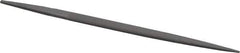 Grobet - 6" Standard Precision Swiss Pattern Pippin File - Double Cut, 25/64" Width Diam x 9/64" Thick, With Tang - Apex Tool & Supply