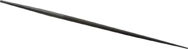 Grobet - 4" Standard Precision Swiss Pattern Round File - Double Cut, 5/32" Width Diam, With Tang - Apex Tool & Supply