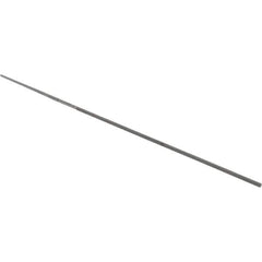 Grobet - 4" Standard Precision Swiss Pattern Round Parallel File - Double Cut, 1/16" Width Diam, With Tang - Apex Tool & Supply
