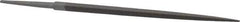 Grobet - 6" Standard Precision Swiss Pattern Square File - Double Cut, 15/64" Width Diam, With Tang - Apex Tool & Supply