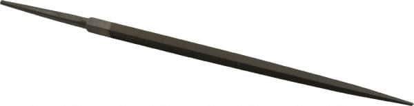 Grobet - 6" Standard Precision Swiss Pattern Square File - Double Cut, 15/64" Width Diam, With Tang - Apex Tool & Supply